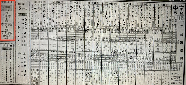 エコ競馬有料予想2021年1月17日中京5R競馬新聞