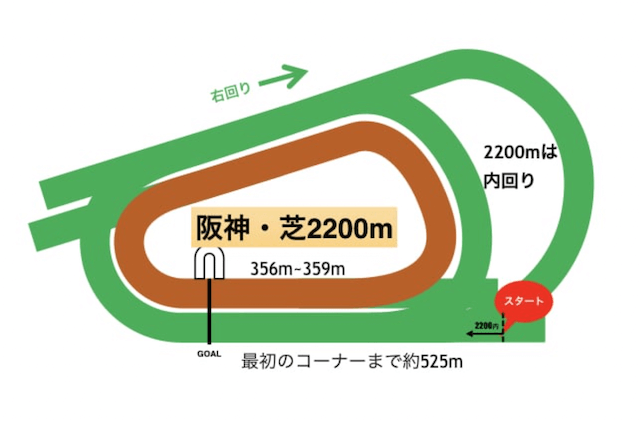 阪神競馬場芝コース特徴