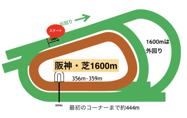 阪神競馬場芝コース特徴