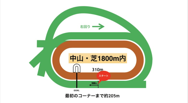 中山芝1800m