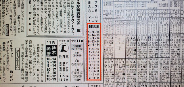 OYAYUBI競馬2021年9月19日中京11R某有名競馬新聞社