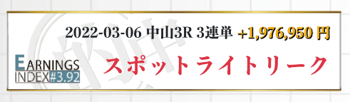 アーニングインデックス最払戻金額