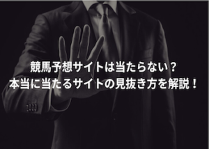 競馬予想サイトは当たらない？本当に当たるサイトの見抜き方を解説！画像