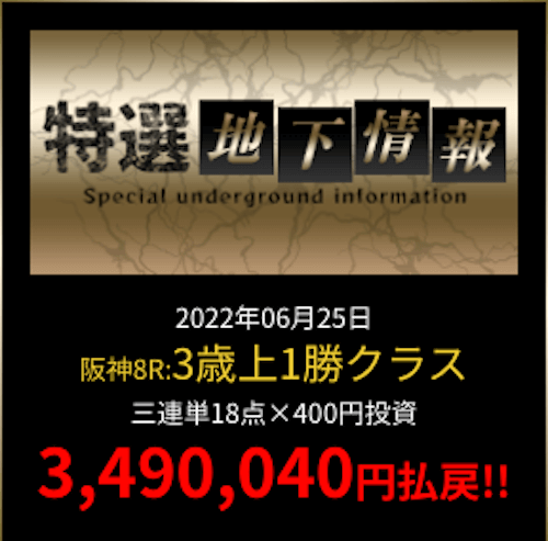 地下競馬の的中実績の捏造を確認するためのJRAとの売上の比較