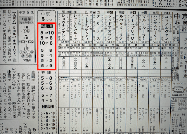 シャーロック2020年9月27日無料情報中京5R某有名競馬新聞社