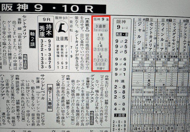 ウマ生活2022年11月5日無料情報阪神9R某有名競馬新聞社