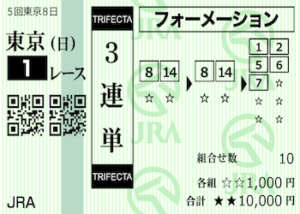 3連単フォーメーション画像