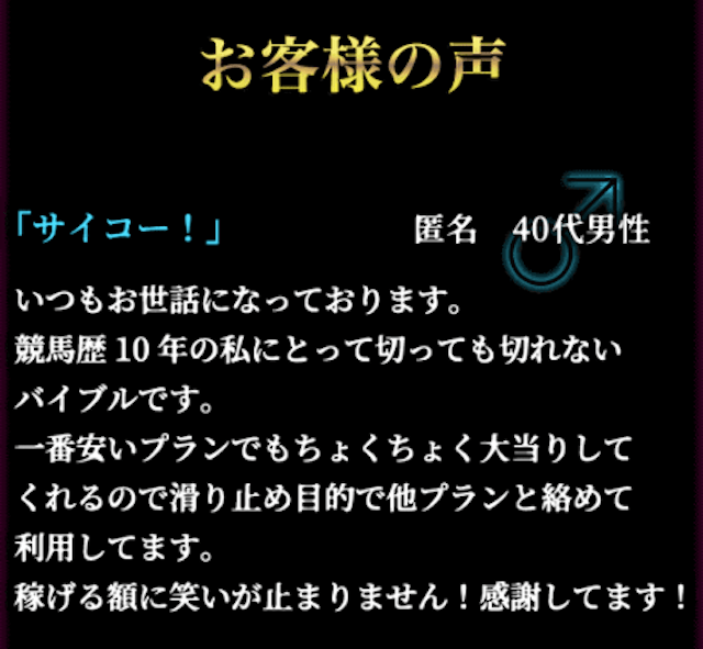 競馬RAINBOW口コミ捏造