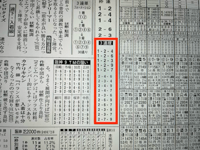 騏驎2022年11月12日無料予想阪神9R某有名競馬新聞社