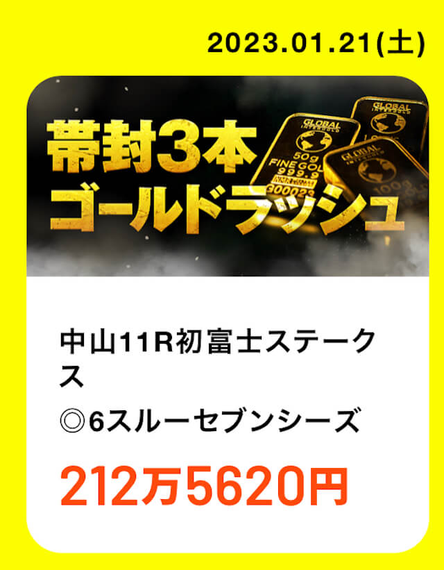 うまキング2023年1月21日有料情報的中実績