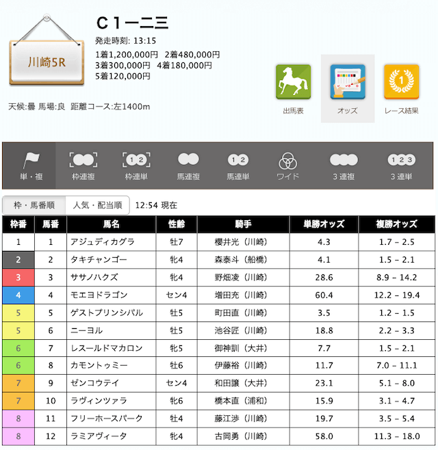 地方競馬ライブ情報