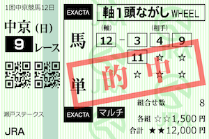 どきどき競馬2023年2月5日無料予想的中馬券