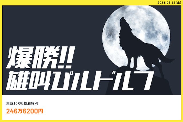 カセゴー2023年6月17日的中実績の捏造検証東京10R