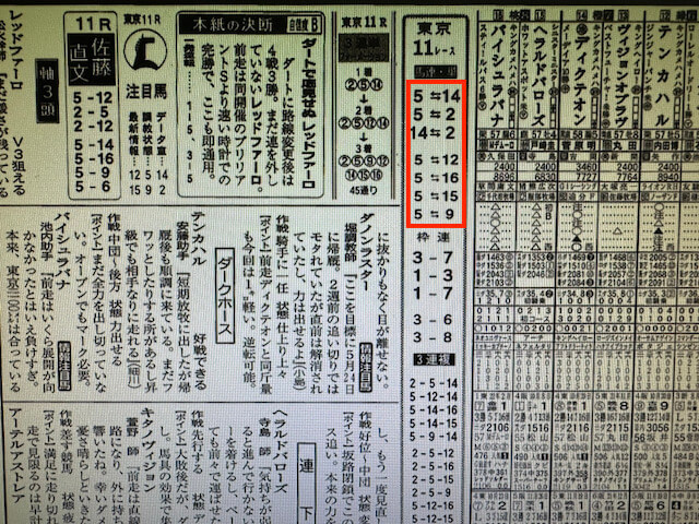 ドリーム競馬競馬2023年6月17日新聞買い目