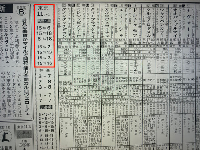 競馬ライク競馬新聞予想