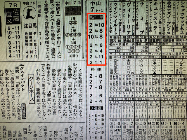 うまフレ2023年4月15日競馬新聞買い目