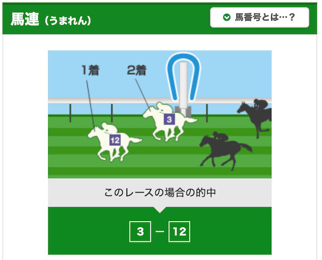 競馬初心者馬券の買い方【馬連】