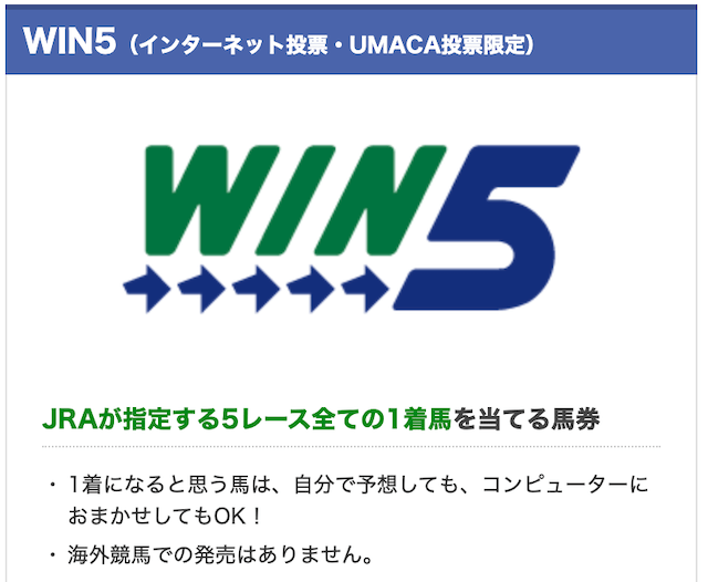 競馬初心者馬券の買い方【WIN5】