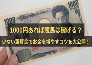競馬1000円から増やす画像