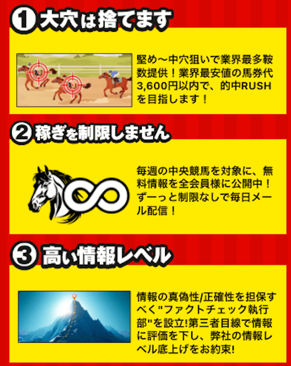 万馬券ラッシュの特徴