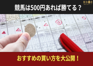 【競馬】500円で勝てる買い方画像