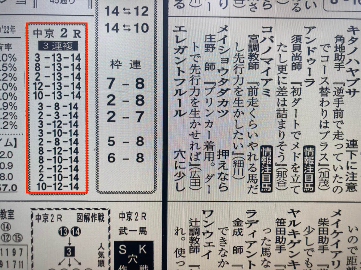 馬争の頂2023年12月17日中京2R競馬新聞予想