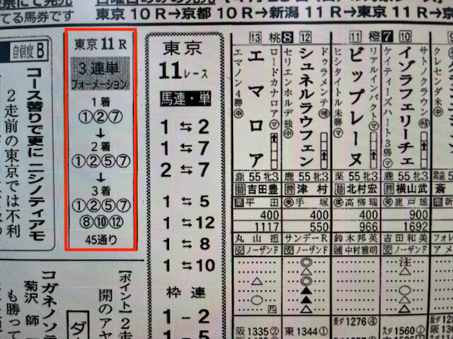 トルル2024年4月28日東京11R競馬新聞予想