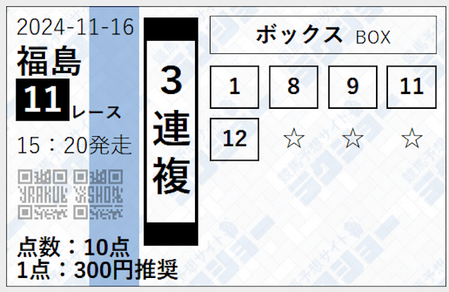 ラクショー_無料予想画像2
