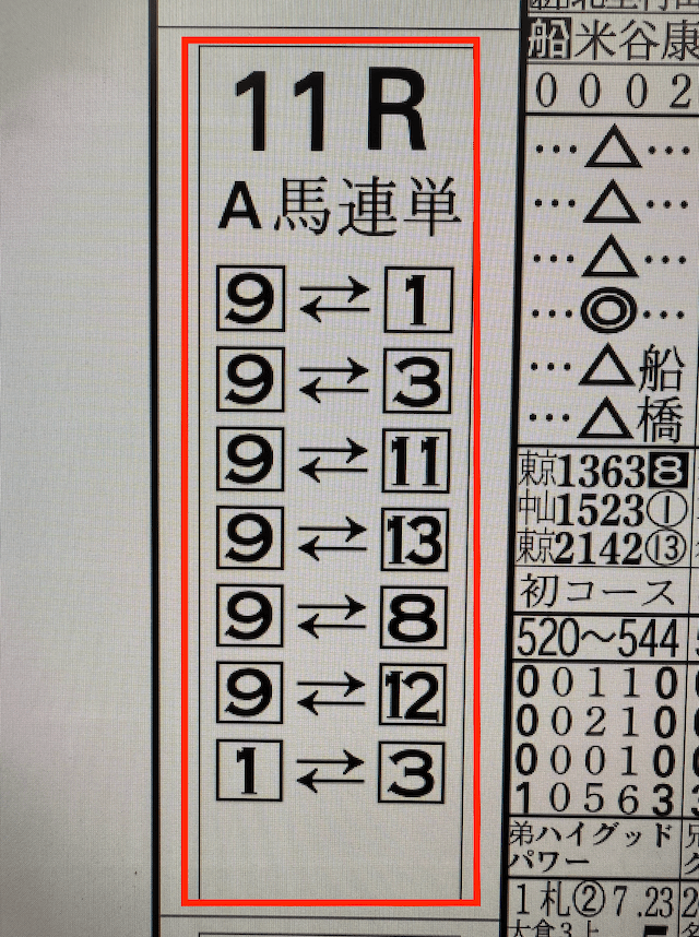ドンピシャ_20250104-川崎11R_新聞画像