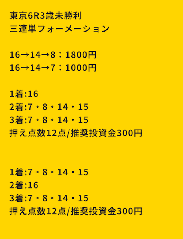 ベストホース_有料予想画像7