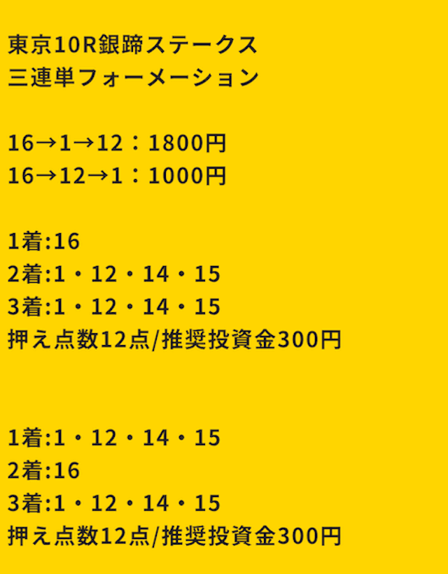 ベストホース_有料予想画像8