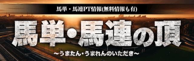 馬争の頂の有料プラン「馬単・馬連の頂」