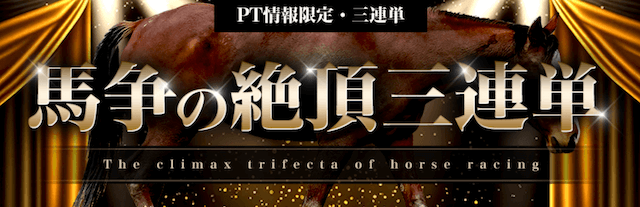 馬争の頂の有料プラン「馬争の絶頂3連単」