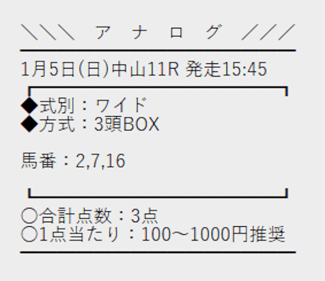 アナログ_無料予想画像1