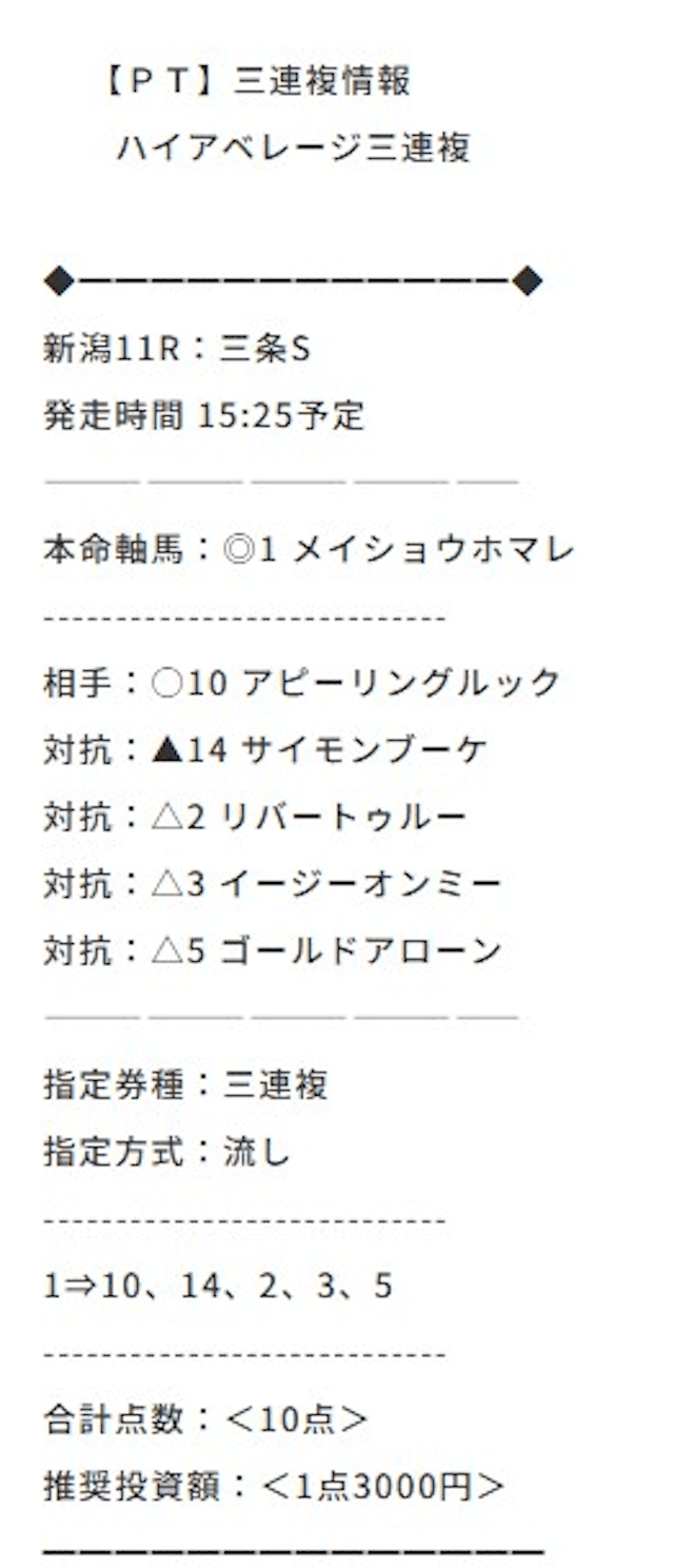 逆転の週末_有料予想画像2
