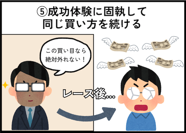 競馬のダメな買い方「成功体験に固執して同じ買い方を続ける」
