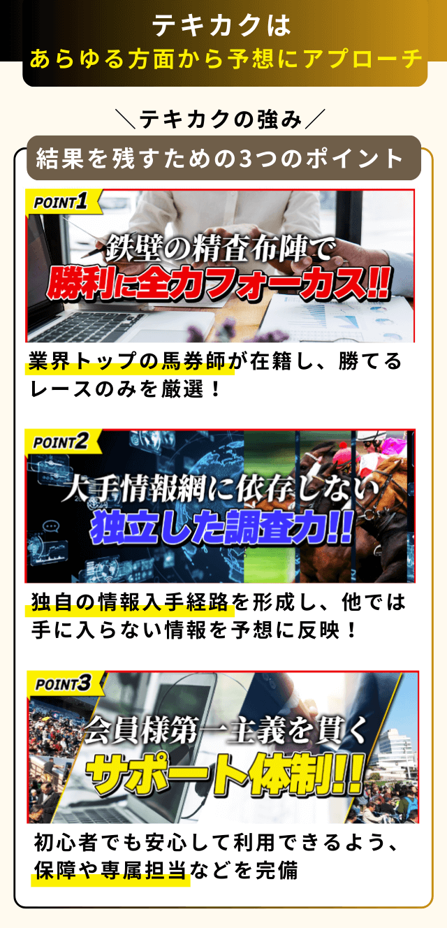 テキカク競馬特徴