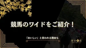 競馬 ワイドとは画像
