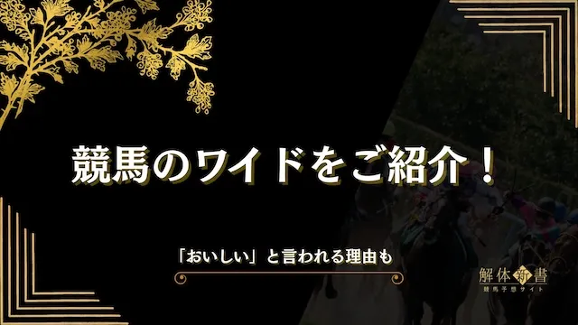 競馬 ワイドとは