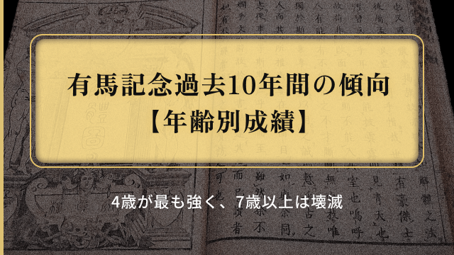 有馬記念過去10年の傾向_年齢別