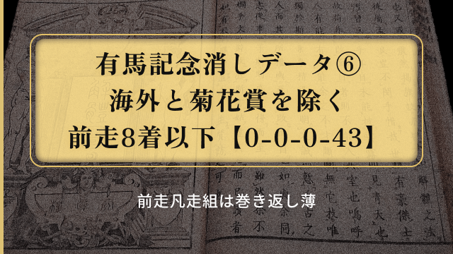 有馬記念消しデータ6