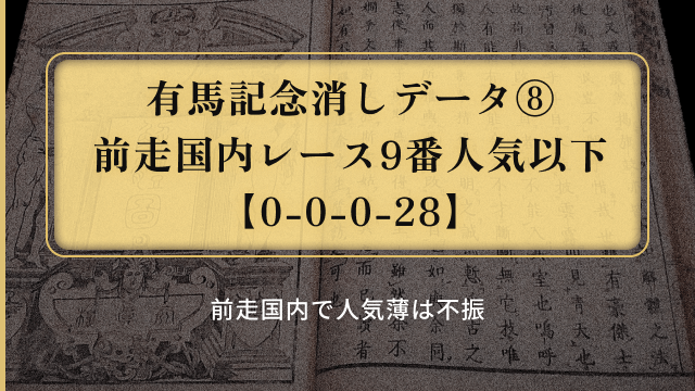 有馬記念消しデータ8