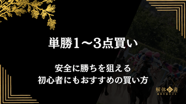 有馬記念の単勝1〜3点の買い方