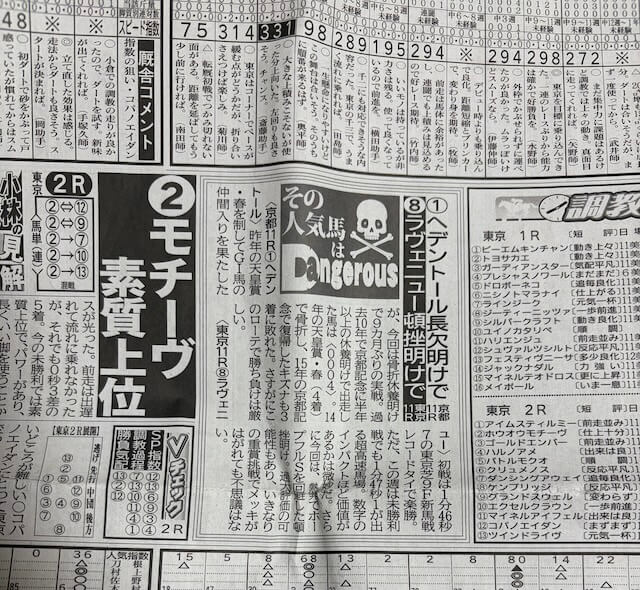 デイリースポーツ危険な人気馬画像
