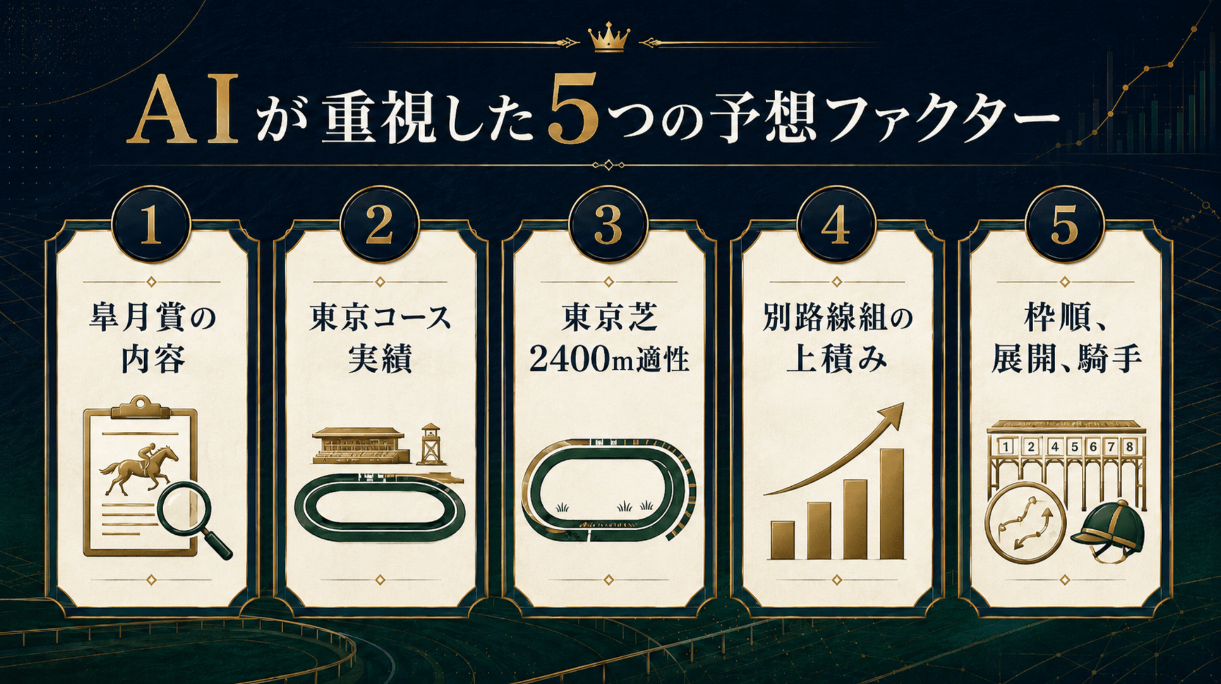 日本ダービー2026でAIが重視した5つの予想ファクター