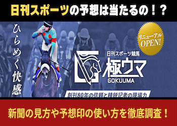 日刊スポーツ「極ウマ」の予想は当たる？見方や活用方法を徹底解説！画像