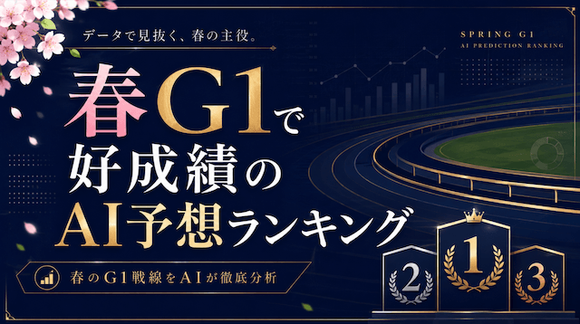 春G1で好成績のAI予想ランキング