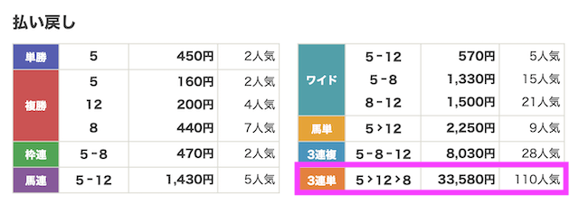 231008東京5R結果
