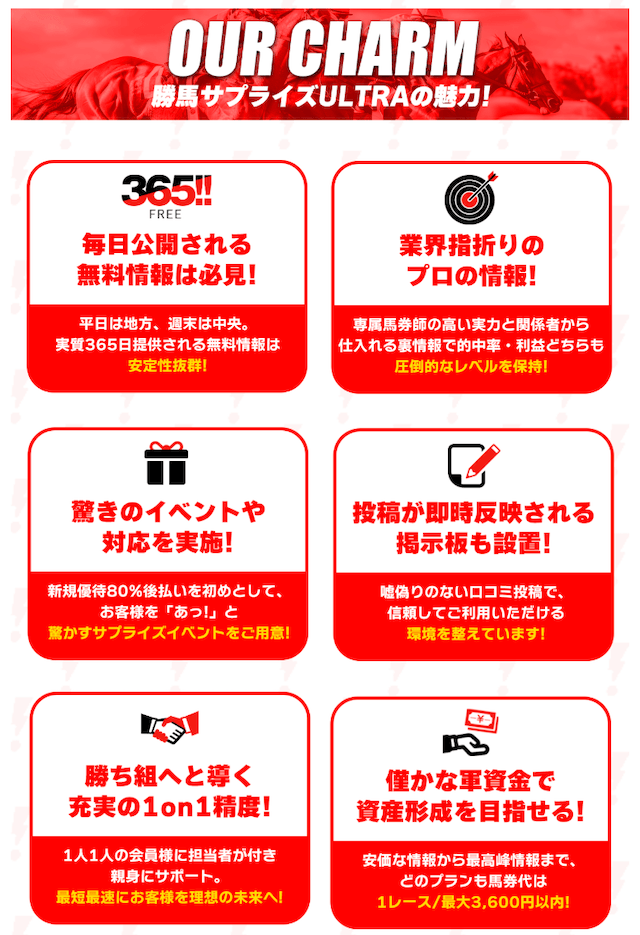 勝馬サプライズウルトラの特徴画像