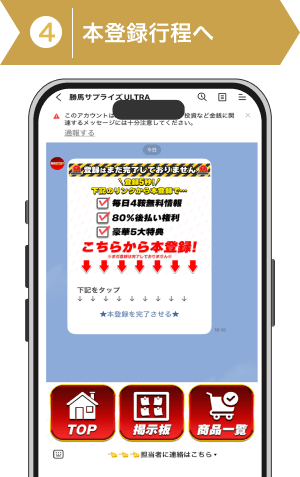 登録方法4：本登録指示画面